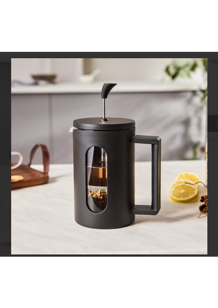 Leya Kaşık Hediyeli Borosilikat Cam French Press 800 ml fırsatları