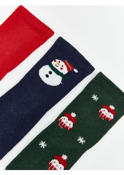 Yılbaşı Temalı Erkek Bebek Soket Çorap 3'lü (W5) fiyatları
