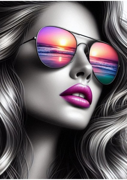 Kadın Portre Kanvas Tablo – Modern Duvar Dekorasyonu Sanatsal Tasarım fiyatları