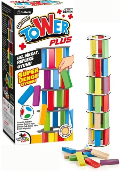 Renkli Tower Plus-Renkli Denge Oyunu