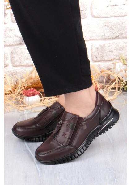 Z006 Comfort Yumuşak Esnek Kauçuk Kaymaz Taban Hakiki Deri Kadın Ayakkabı fiyatları