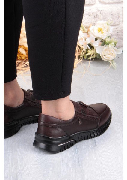 Z006 Comfort Yumuşak Esnek Kauçuk Kaymaz Taban Hakiki Deri Kadın Ayakkabı fırsatları