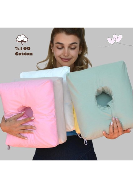 - Egzersiz ve Konfor Yastığı - Çok Amaçlı Delikli Konfor Yastığı – Yan Yatma ve Yüzüstü Dinlenme Için