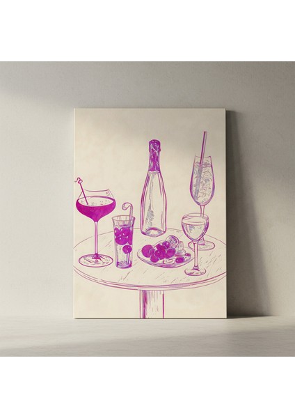 Mor Tonlarda Illüstrasyon Tablosu fiyatları