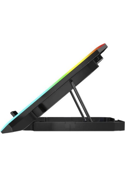 Laptop Soğutucu Rgb 2 Fanlı 9-17"ınç 1.200RPM Telefon Tutacaklı Notebook Dizüstü Soğutucu Stand S-04 fiyatları