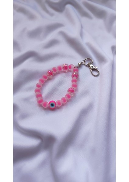 Pembe Nazar Boncuklu Charm – Zarafetin ve Korumanın Buluşması