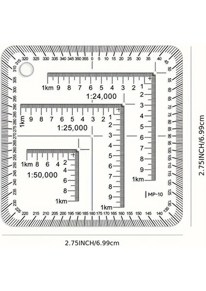 Mp-10 Koordinat Cetveli, Mm-Cm Ölçümler, Mimarlar, Mühendisler, Teknik Çizimler IÇIN-1AD