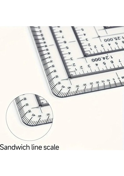 Mp-10 Koordinat Cetveli, Mm-Cm Ölçümler, Mimarlar, Mühendisler, Teknik Çizimler IÇIN-1AD modelleri