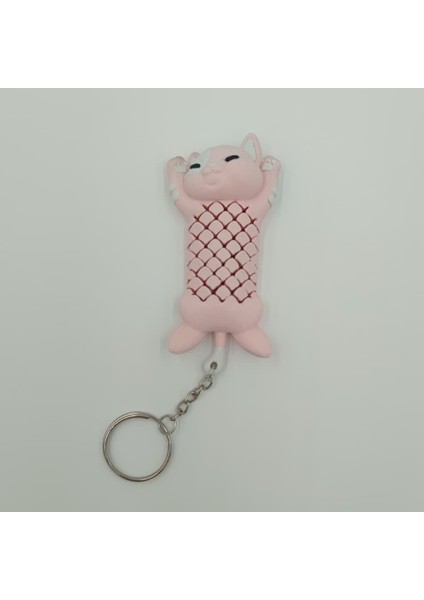 Kedi Anahtarlık Çanta Süsü Charm - Pembe