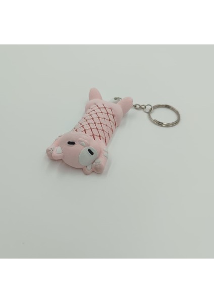 Kedi Anahtarlık Çanta Süsü Charm - Pembe fiyatları