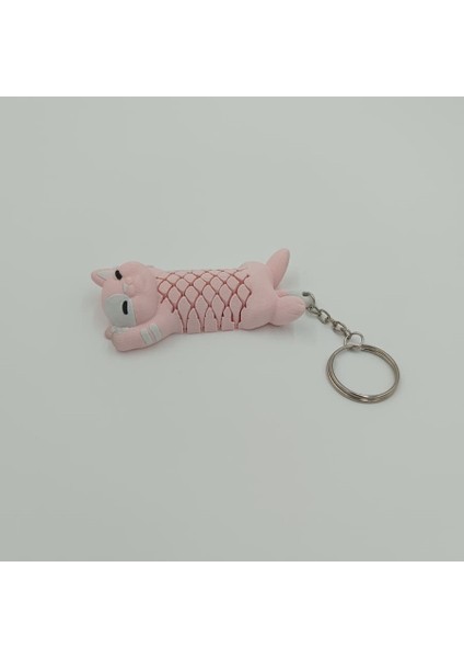 Kedi Anahtarlık Çanta Süsü Charm - Pembe indirimleri