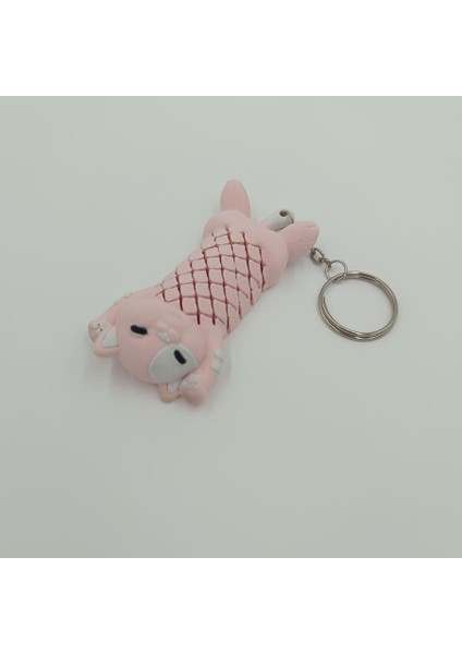 Kedi Anahtarlık Çanta Süsü Charm - Pembe