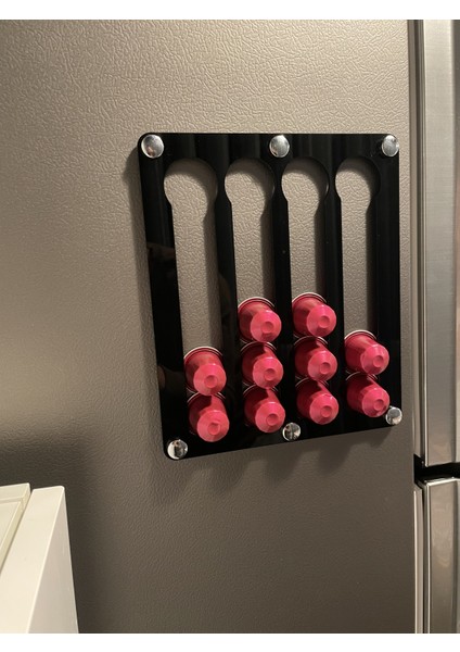 Nespresso & Jacobs Uyumlu Kapsül Kahve Standı (Mıknatıslı Siyah) fırsatları