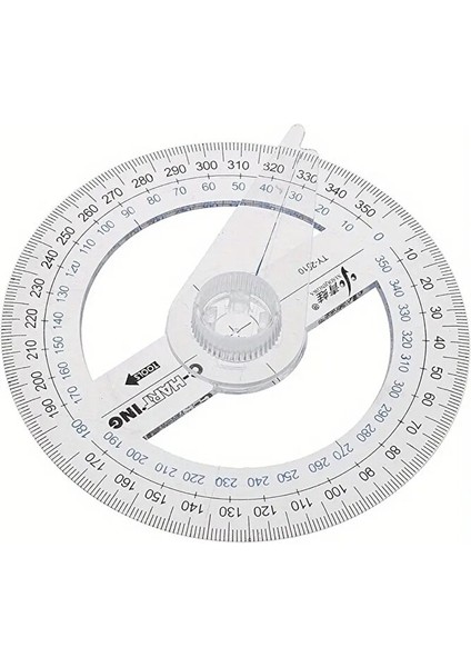 360° Protractor Cetvel, Şeffaf Matematik, Geometri, Tasarım ve Sanat Projeleri Için İDEAL-1AD modelleri