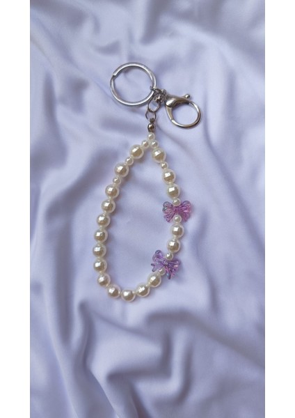 Inci Detaylı & Renkli Fiyonk Charm Anahtarlık Çanta Süsü fiyatları