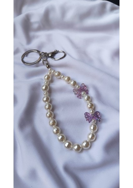 Inci Detaylı & Renkli Fiyonk Charm Anahtarlık Çanta Süsü modelleri