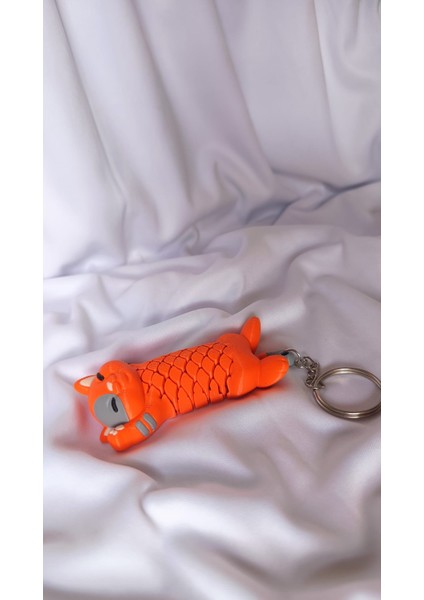 Kedi Anahtarlık Çanta Süsü Charm - Turuncu modelleri