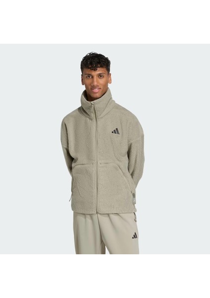 Erkek Yeşil Ceket M CT FLEECE FZ KB1199