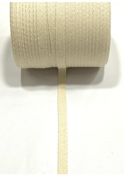 Balık Sırtı Pamuklu Şerit / 1 cm (10 Mm) / 5 Metre