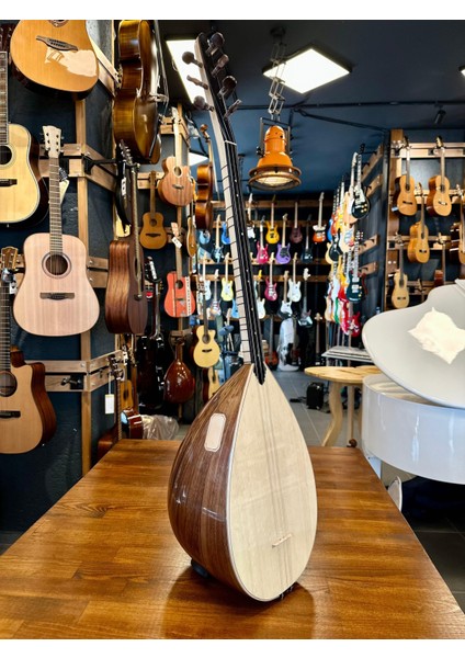 Kısa Sap Üst Seri Tam Profesyonel Ceviz Bağlama 40 Tekne indirimleri