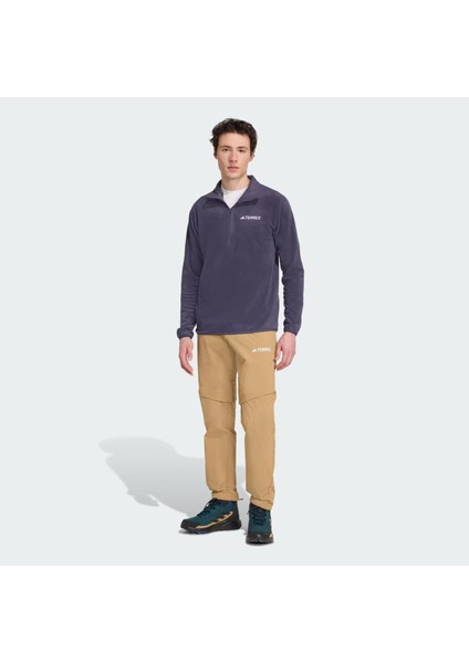 Multi Essentials 1-2 Zip Fleece Erkek Mavi Yürüyüş Polar.- indirimleri