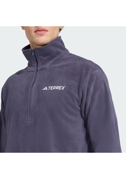 Multi Essentials 1-2 Zip Fleece Erkek Mavi Yürüyüş Polar.-