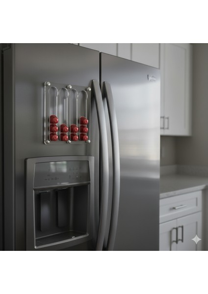 Nespresso & Jacobs Uyumlu Kapsül Kahve Standı (Mıknatıslı Şeffaf)