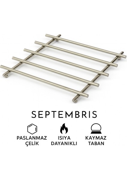 Isıya Dayanıklı Şık Krom Nihale – Tencereler Için Güvenli Stand fiyatları