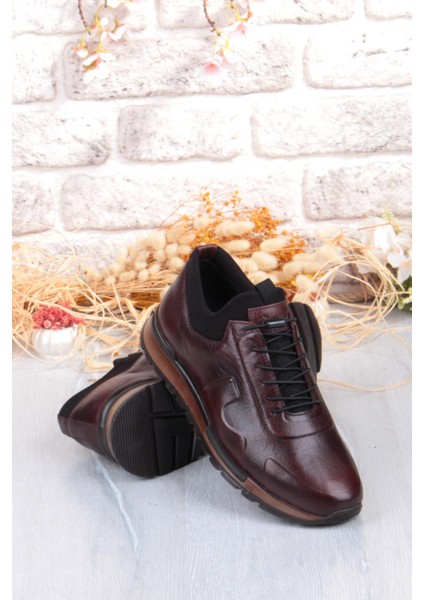 5333 Rahat Lastikli Kauçuk Taban Hakiki Deri Erkek Ayakkabı indirimleri