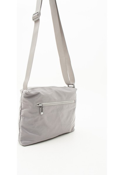 Çok Cepli Çapraz Askılı Kadın Omuz Çantası Orta Boy Günlük HV4006 Gri fırsatları