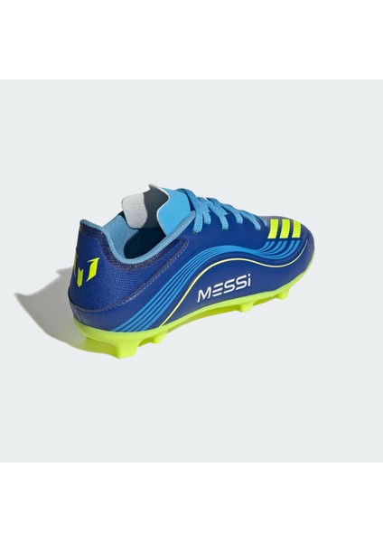 F50 Messi League Firm-Multi Ground Çocuk Mavi Çim Saha Kramponu.-