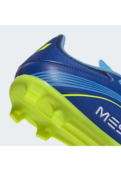 F50 Messi League Firm-Multi Ground Çocuk Mavi Çim Saha Kramponu.-