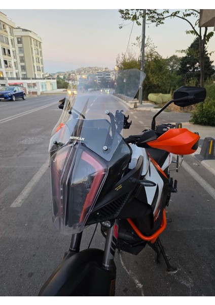 Ktm 1290 Super Adventure Ön Cam 2017-2020 Model 54CM Şeffaf Renkli 4mm modelleri