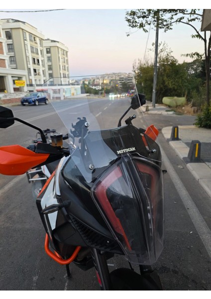 Ktm 1290 Super Adventure Ön Cam 2017-2020 Model 54CM Şeffaf Renkli 4mm