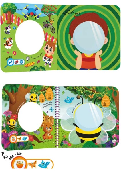 Aynalı Kitap 2'li Set (Duygular - Meslekler)/ Dokun Hisset - Aynalı Kitap 2'li Set (4'lü Set) fırsatları