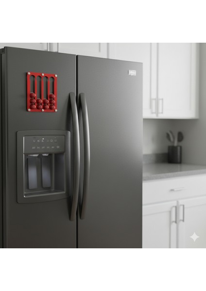 Nespresso & Jacobs Uyumlu Kapsül Kahve Standı (Mıknatıslı Kırmızı)