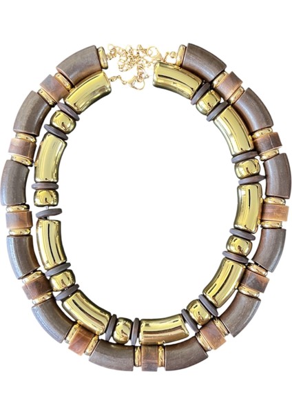 2’li Ahşap Kolye Seti