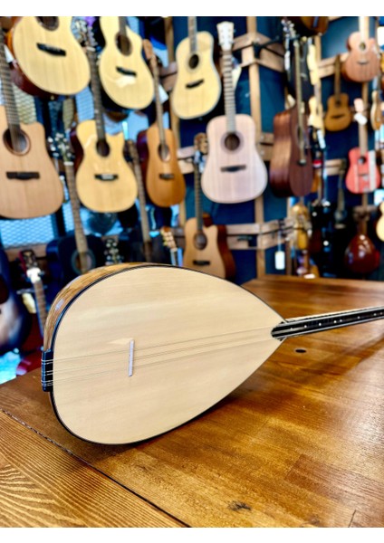 Kısa Sap Üst Seri Tam Profesyonel Dut Bağlama 40 Tekne