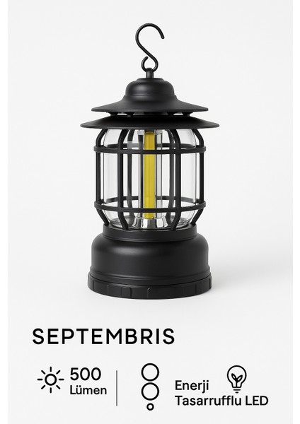 Retro LED Kamp & Bahçe Lambası