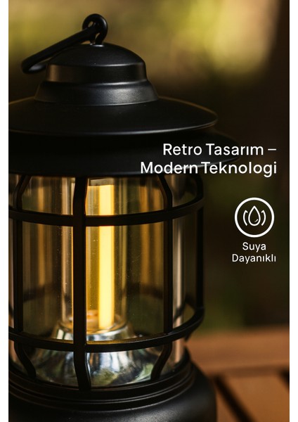 Retro LED Kamp & Bahçe Lambası indirimleri