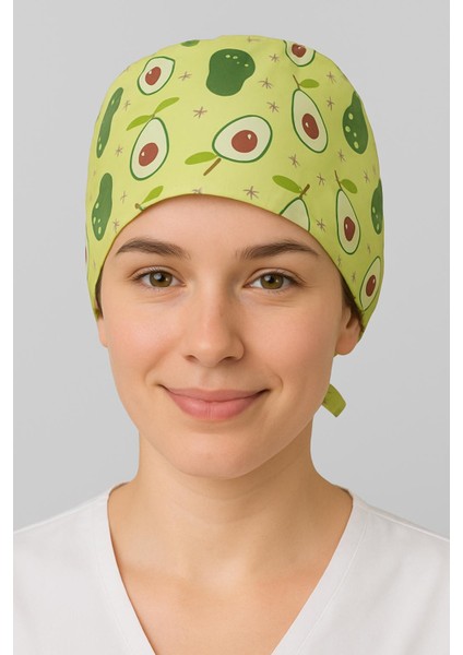 Avokado Desenli Doktor Hemşire Aşçı Bonesi Unisex fiyatları