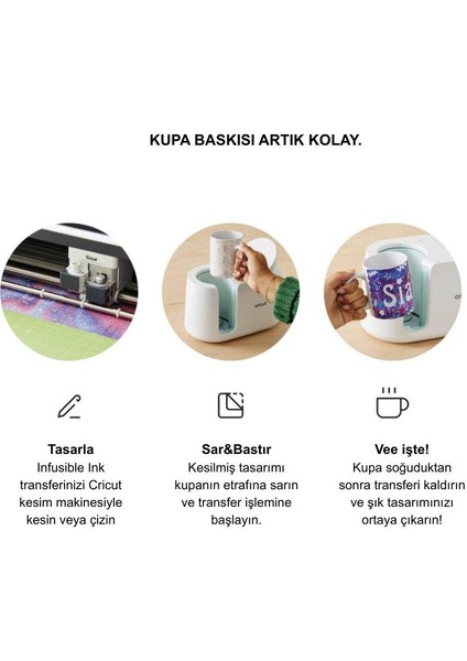 Kupa Presi Başlangıç Seti – Mug Press & Infusible Ink Uyumlu fırsatları