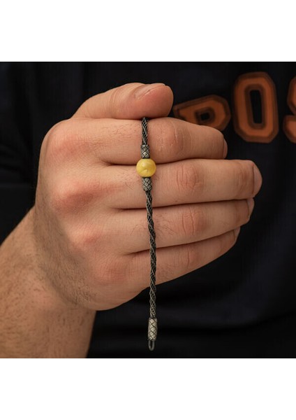 Kazaziye Örgü 925 Ayar Gümüş Bileklik