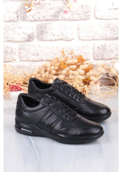 M337 Rahat Kauçuk Air Taban Taban Hakiki Deri Erkek Ayakkabı