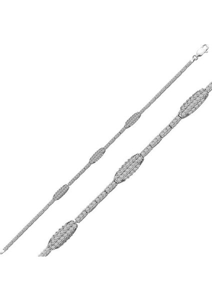 Su Yolu 925 Ayar Gümüş Bileklik