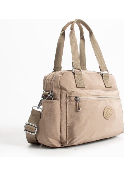 Çok Cepli Kadın Omuz Çantası Orta Boy Günlük HV4018 Bej fiyatları