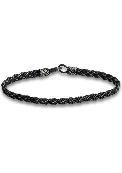 Örgü Kazaziye 925 Ayar Gümüş Bileklik