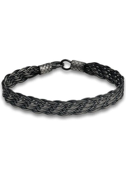 Örgü Kazaziye 925 Ayar Gümüş Bileklik