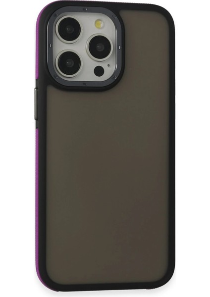 Apple iPhone 15 Pro Max Hybrid Shield Silikon Kılıf – Esnek, Hafif & Şık Koruyucu Kapak - Derin Mor