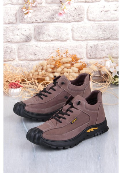 1040 Rahat Lastik Bağçıklı Kauçuk Taban Nubuk Hakiki Deri Erkek Ayakkabı modelleri